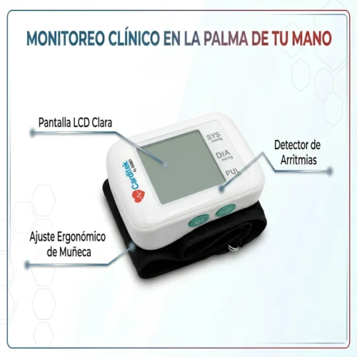 Tensiómetro Digital de Muñeca Carditek by GMD | Medidor de Presión